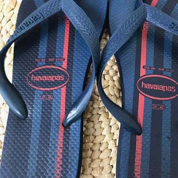 Havaianas Navy Blue  Flip Flops Size 39 - 40 - Picture 5 of 6